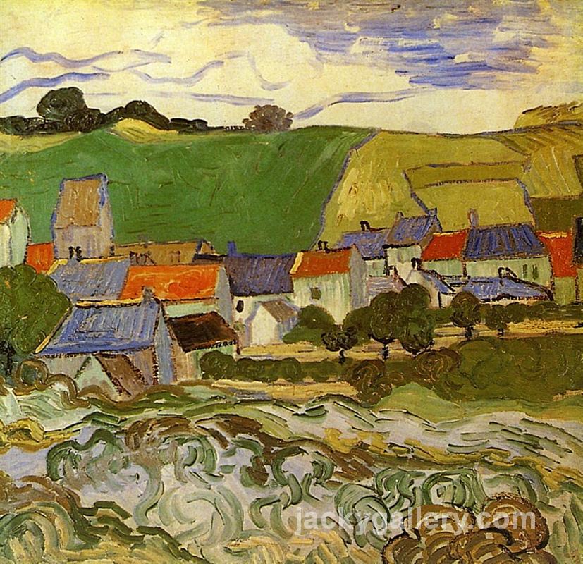 View of Auvers, Van Gogh painting